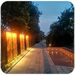 公園雕塑景觀(guān)亮化怎樣做？——洗墻燈如何安裝固定？